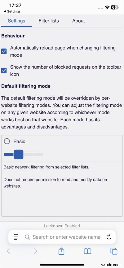 UBlock Origin Lite สำหรับ Safari บน iOS:การปิดกั้นโฆษณาที่แข็งแกร่งและการซิงค์เพลงอย่างง่ายดาย 