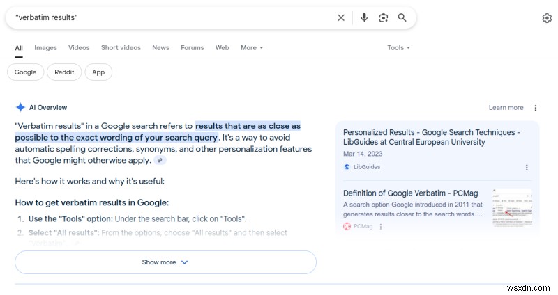 การค้นหาของ Google ที่ไม่มี AI ซ้อนทับ + เครื่องมือค้นหา Firefox ที่กำหนดเอง 