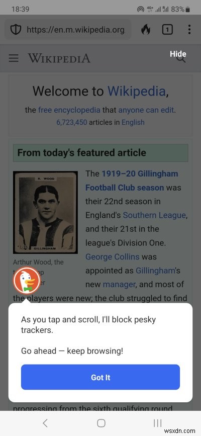 เบราว์เซอร์ DuckDuckGo:มีความสามารถและฟีเจอร์มากมาย แต่ไม่มีการควบคุมความเป็นส่วนตัวที่เข้มงวด 