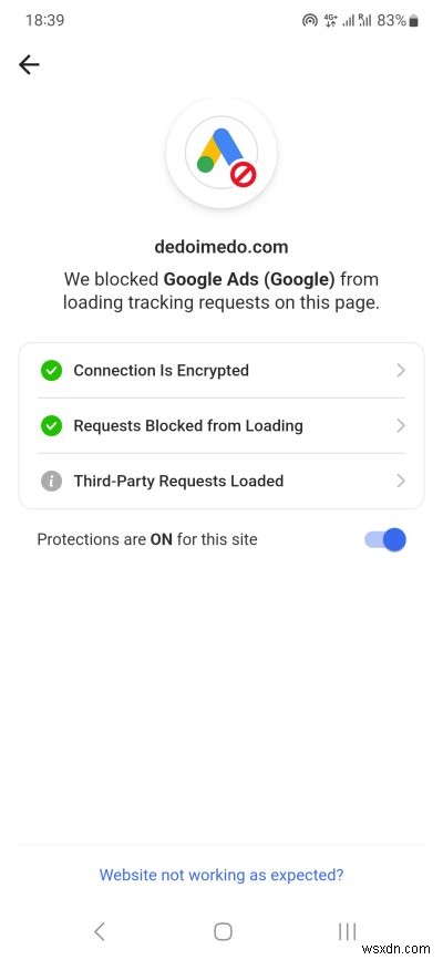 เบราว์เซอร์ DuckDuckGo:มีความสามารถและฟีเจอร์มากมาย แต่ไม่มีการควบคุมความเป็นส่วนตัวที่เข้มงวด 