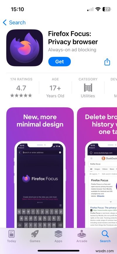 ค้นพบ Firefox Focus:ส่วนขยาย Safari ที่เน้นความเป็นส่วนตัวและมีน้ำหนักเบา 