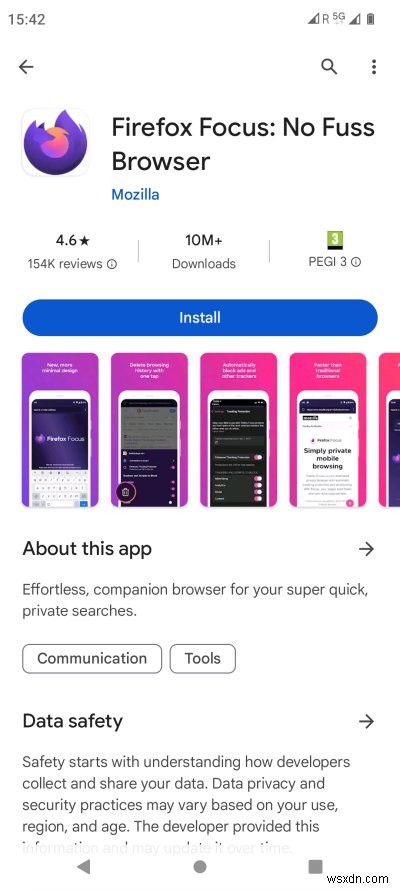 ค้นพบ Firefox Focus:ส่วนขยาย Safari ที่เน้นความเป็นส่วนตัวและมีน้ำหนักเบา 