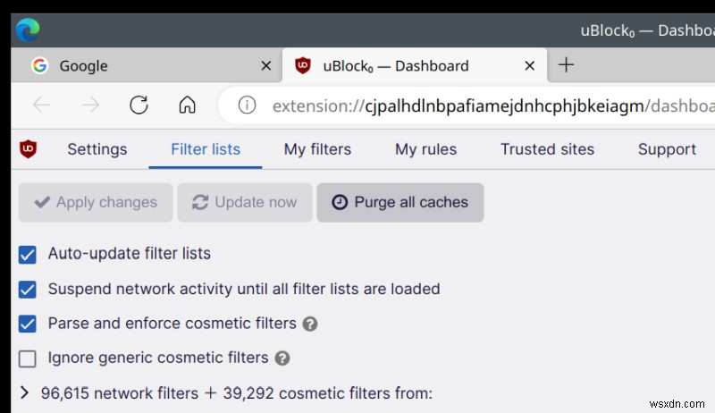 วิธีแก้ไขตัวกรอง UBlock Origin ไม่สามารถโหลดเมื่อเริ่มต้นเบราว์เซอร์ 