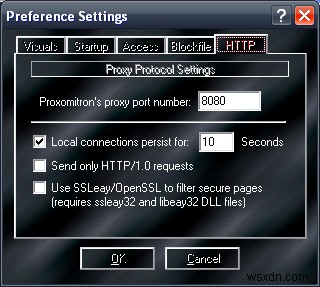 Proxomitron:การควบคุมหน้าเว็บที่มีประสิทธิภาพสำหรับเบราว์เซอร์ทั้งหมด 