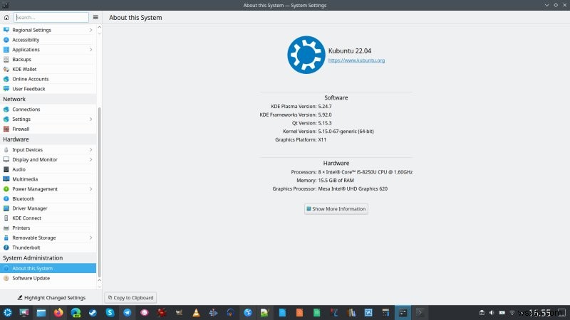 Slimbook Pro2:อัปเกรดจาก Kubuntu 18.04 เป็น 22.04 – สิ่งที่เปลี่ยนแปลงไปและเพิ่มประสิทธิภาพการทำงานอย่างไร 