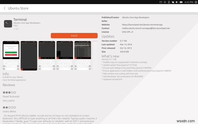 รีวิวแท็บเล็ต BQ Aquaris M10 Ubuntu Edition:ประสิทธิภาพและคุณสมบัติ 