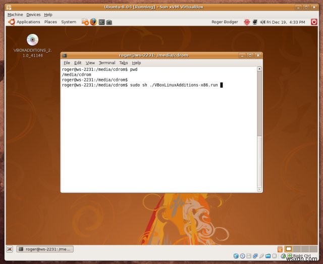 คำแนะนำทีละขั้นตอน:การติดตั้ง VirtualBox Guest Additions เพื่อประสิทธิภาพที่เพิ่มขึ้น 