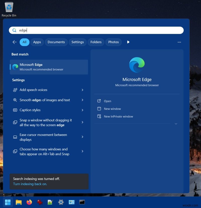 วิธีปิดคำแนะนำการค้นหาเว็บในเมนูเริ่มของ Windows 11 