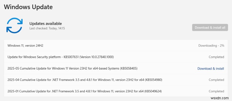 การอัปเดต Windows 11 24H2:การตรวจสอบประสิทธิภาพและปัญหาทั่วไป 