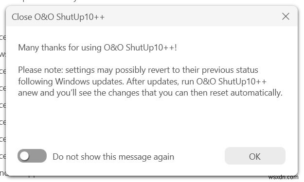 O&O ShutUp10++ &AppBuster:ซอฟต์แวร์ดีท็อกซ์ Windows 11 ที่ครอบคลุม 