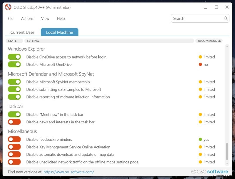 O&O ShutUp10++ &AppBuster:ซอฟต์แวร์ดีท็อกซ์ Windows 11 ที่ครอบคลุม 