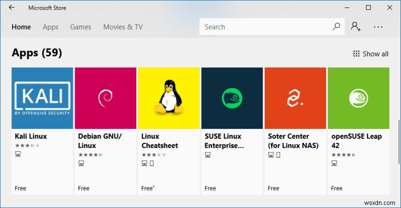 ระบบย่อย Windows สำหรับ Linux:เรียกใช้ Linux Distros และแอพบน Windows 10 
