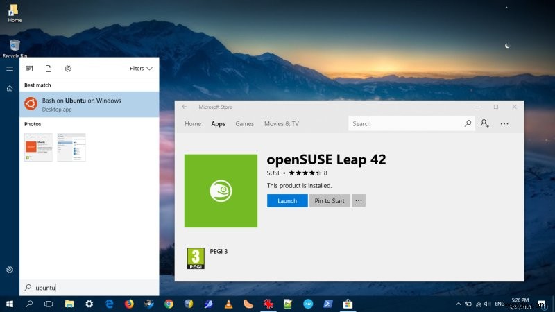 ระบบย่อย Windows สำหรับ Linux:เรียกใช้ Linux Distros และแอพบน Windows 10 