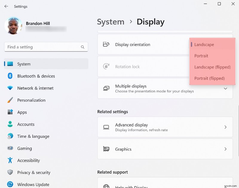 หมุนจอภาพของคุณบน Windows 11 หรือ 10:คำแนะนำทีละขั้นตอน